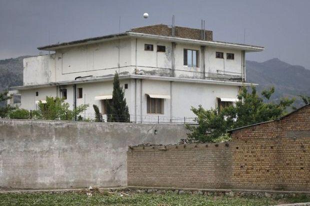 De compound van Bin Laden in Abbottabad