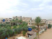 Uitzicht op Rafah bij de grens met Egypte. Sinds generaal Abdel Fattah al-Sisi moslimbroeder Mohamed Morsi in 2013 van de macht verdreef, zijn de tunnels tussen de Sinai en Gaza gesloten.