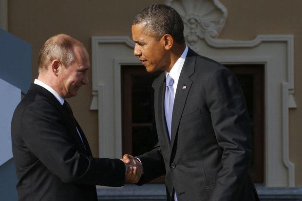 Vladimir Poetin en Barack Obama