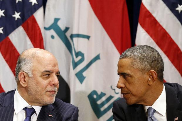 Iraaks premier Al-Abadi en Amerikaans president Obama