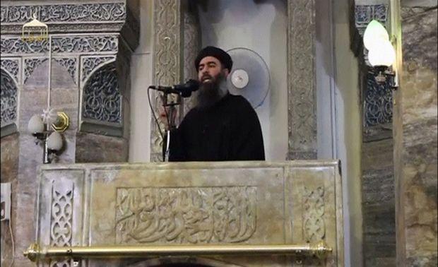 IS-leider al-Baghdadi in Mosul