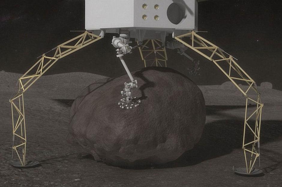 De sonde zal met een robotarm het stuk rots gecontrolleerd oppikken en vervolgens bestuderen hoe we asteroïden in de toekomst in een andere baan kunnen duwen. 