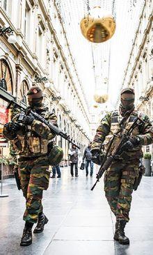 Militairen in Brussel 