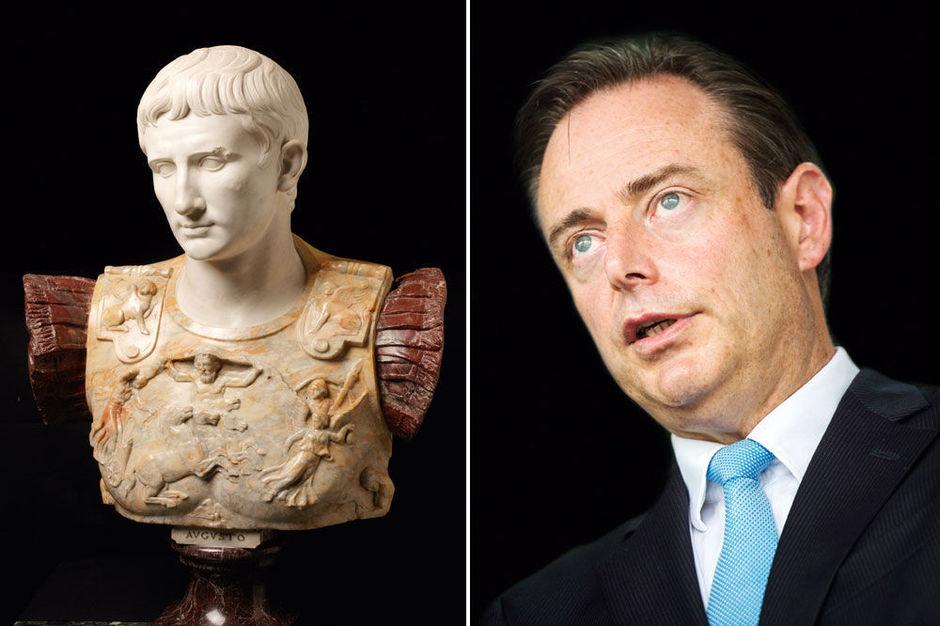 N-VA voorzitter Bart De Wever  zei in een interview dat hij keizer Augustus bewondert en bepaalde gelijkenissen tussen hen ziet.
