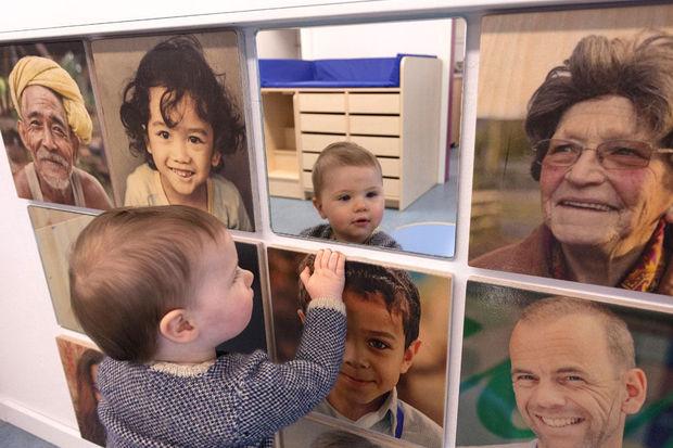Wall of Faces, ISF International Daycare Waterloo.