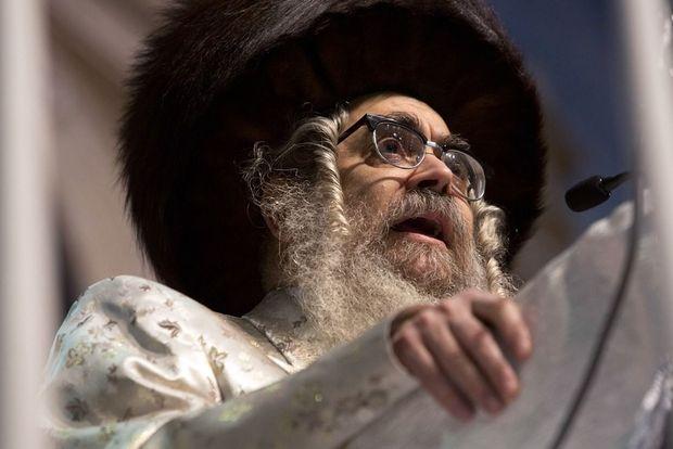 Aaron Teitelbaum, een van de broers die over de leiding van de Satmar twisten