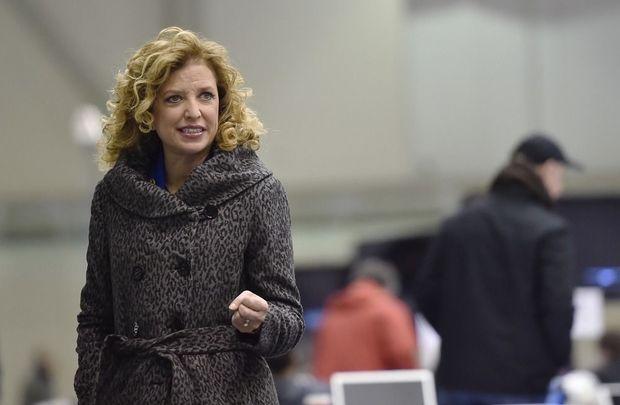 Debbie Wasserman Schultz, ontslagnemend voorzitter van de Democratische partij.