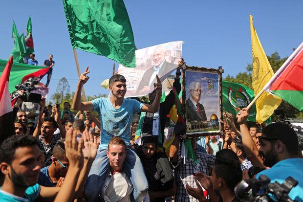 In Gaza is het verzoeningsakkoord tussen Hamas en Fatah al uitbundig gevierd