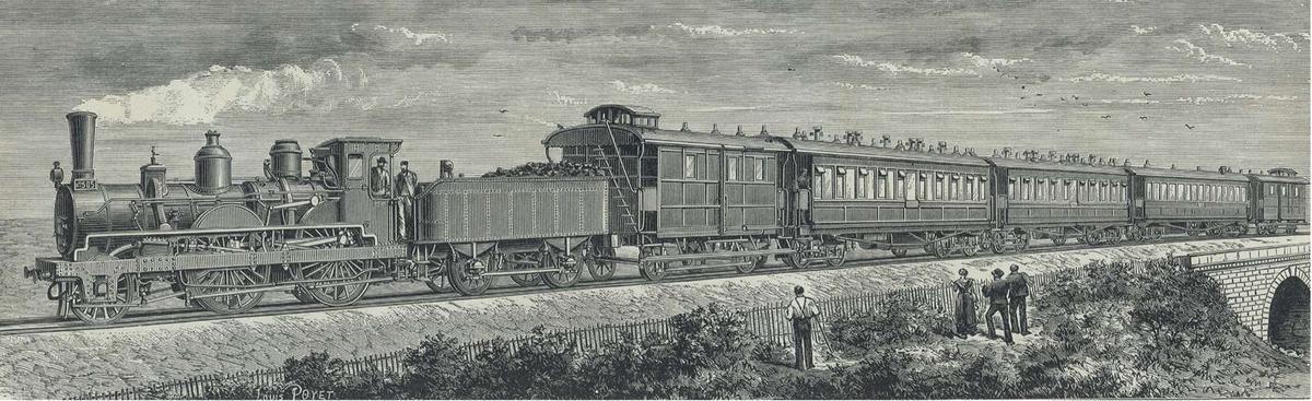 L'Orient-Express en 1884.