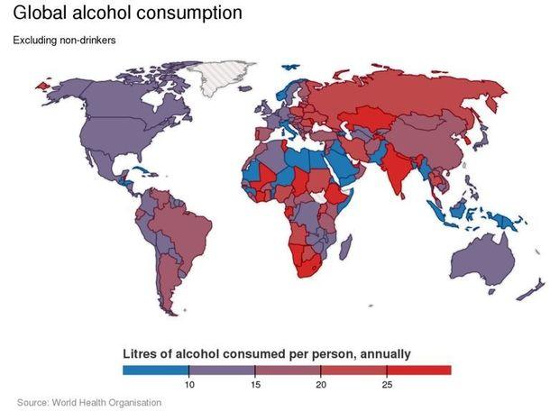 Quels sont les pays où on boit le plus ? (infographie)