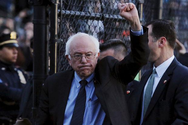 Bernie Sanders le 1er avril dans le Bronx