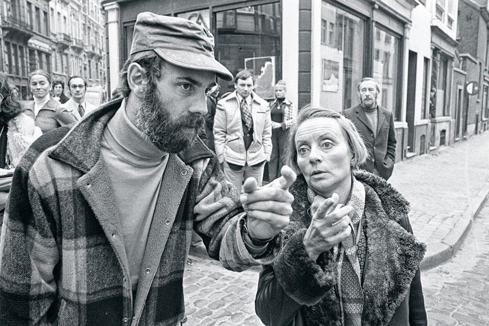1. Sur le tournage de Rue Haute d'André Ernotte, 1976.