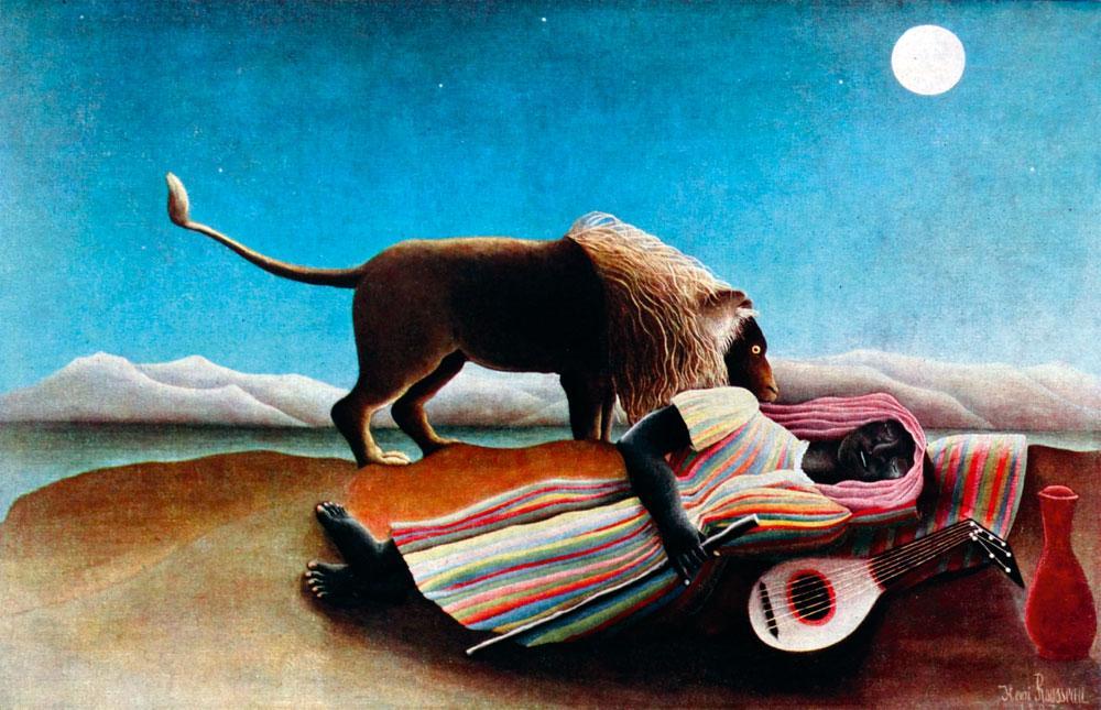 La Bohémienne endormie, Henri Rousseau, 1897.