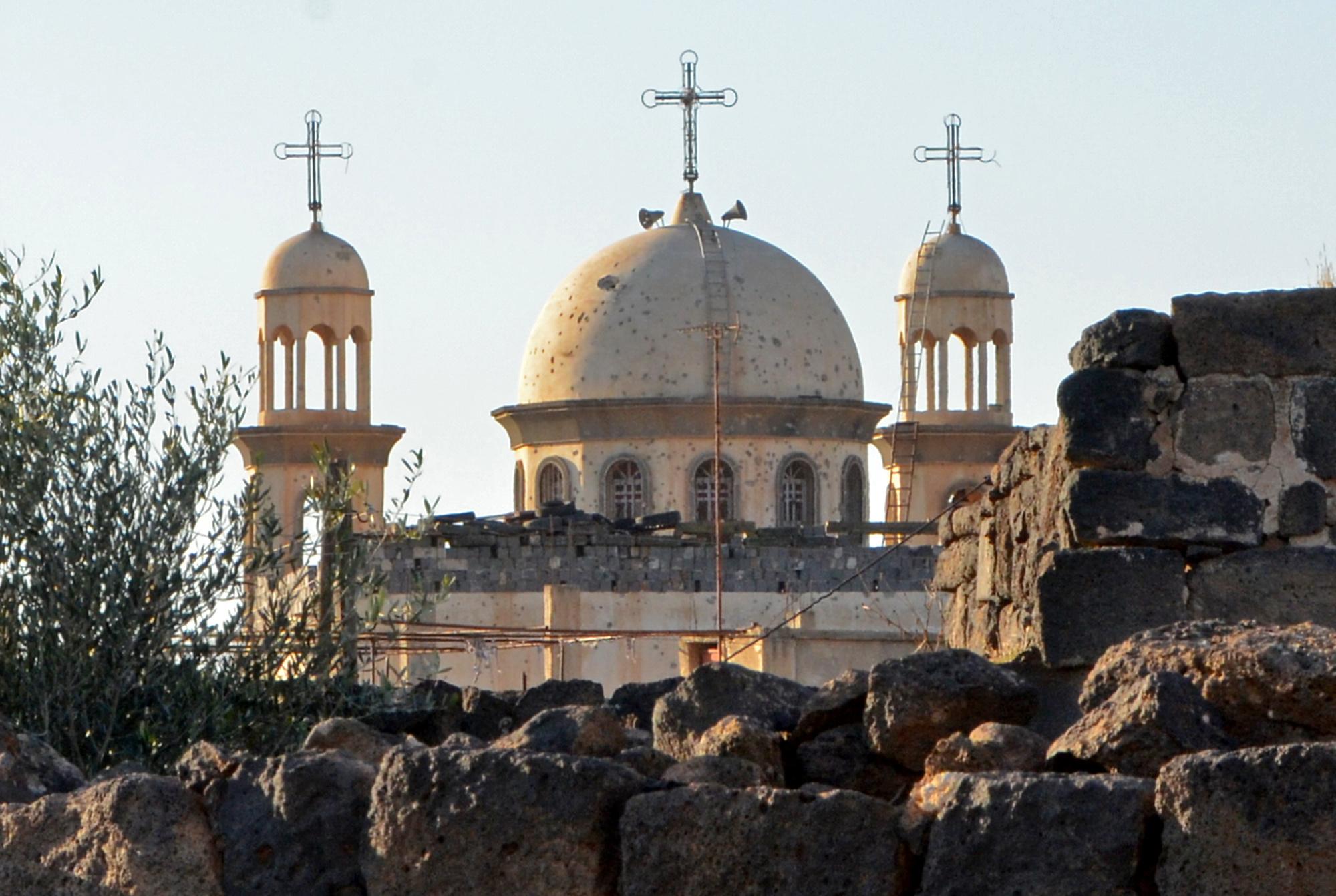 En Syrie, Noël morose pour les rares chrétiens restés dans le sud