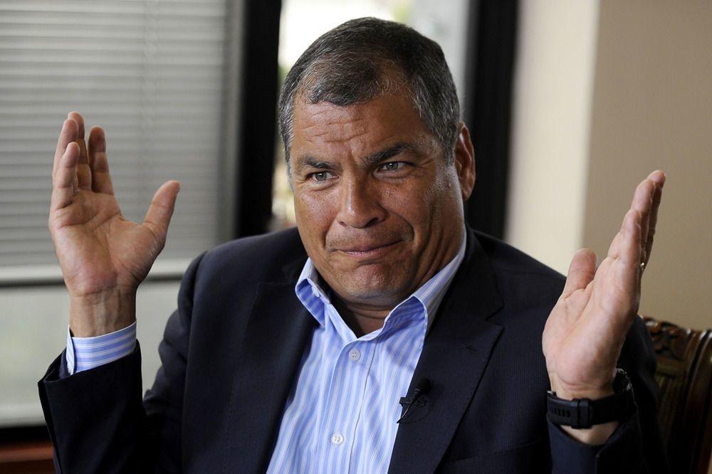 Rafael Correa, en janvier 2018 à Quito