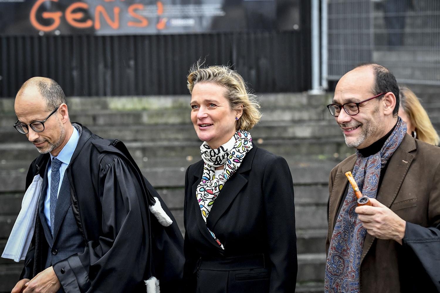 Yves-Henri Leleu, Delphine Boël et Marc Uyttendaele.
