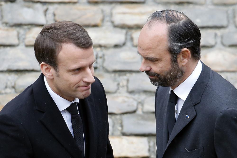 Emmanuel Macron et son Premier ministre Edouard Philippe