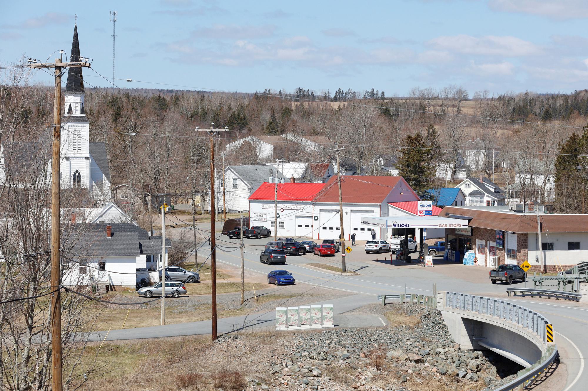 Le poste de commandement de la police montée à Great Village, Nouvelle-Écosse, Canada.