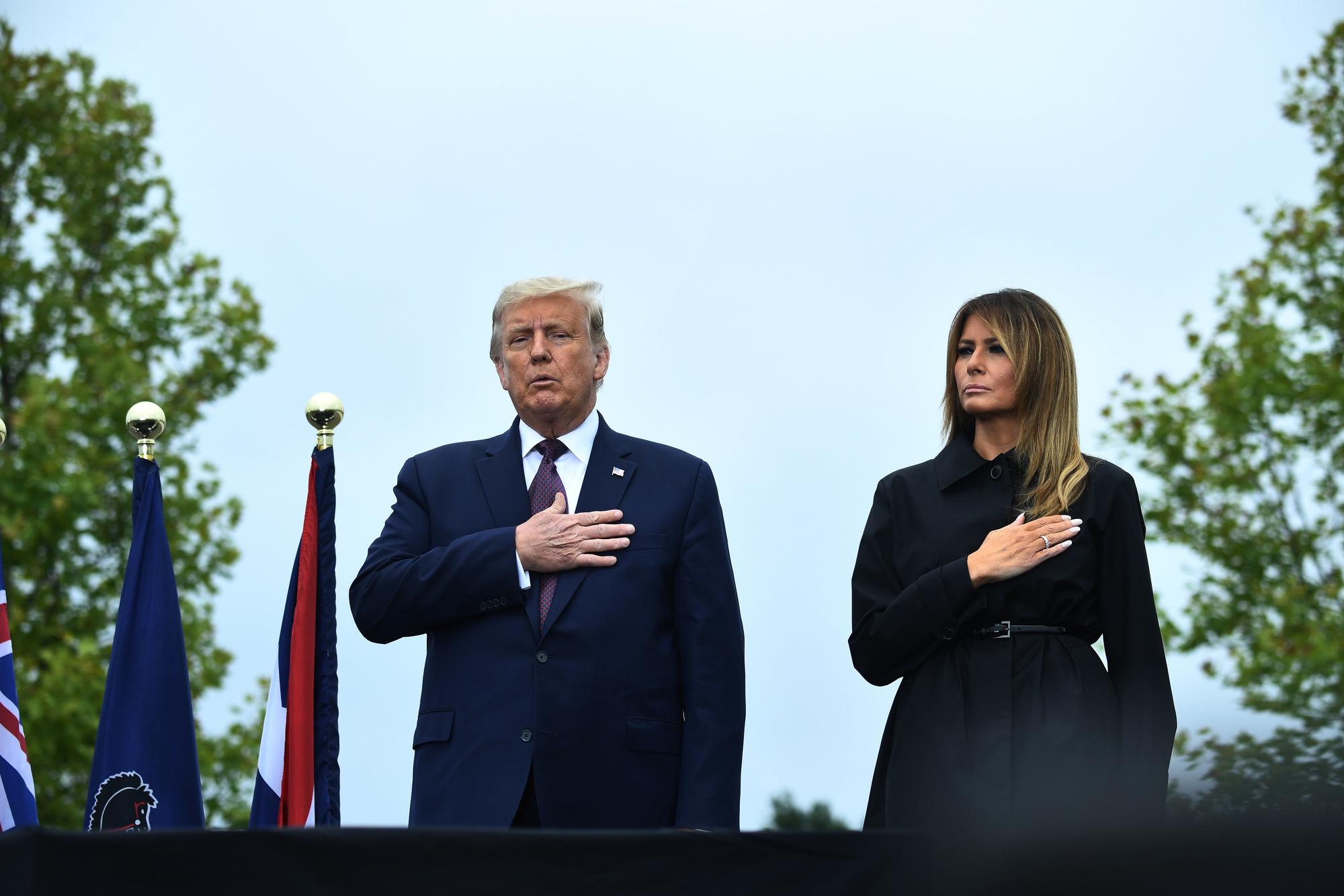 Donald et Melania Trump à Shanksville, Pennsylvanie