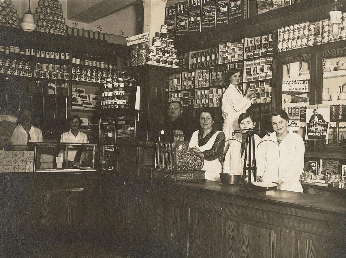 Le magasin d'alimentation Karl Albrecht à Essen, point de départ de la construction d'un empire.