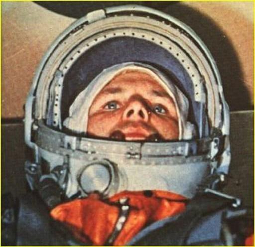 Gagarine, lors du vol légendaire du 12 avril 1961.