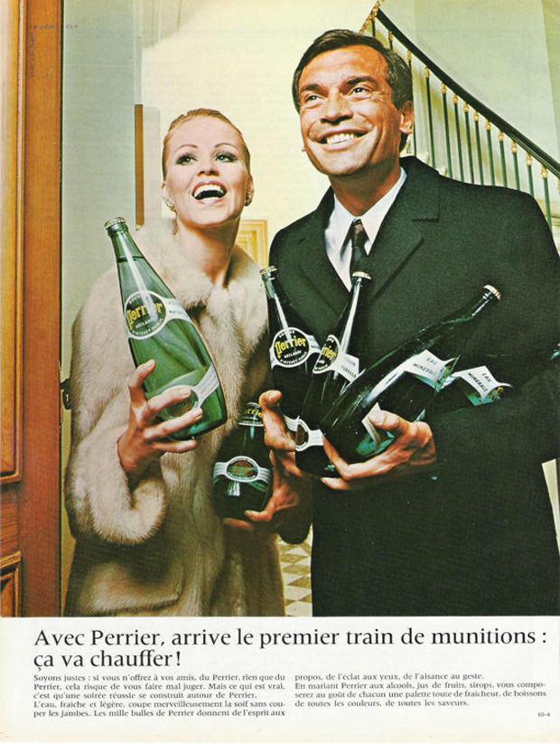Een Perrier-advertentie uit 1969.