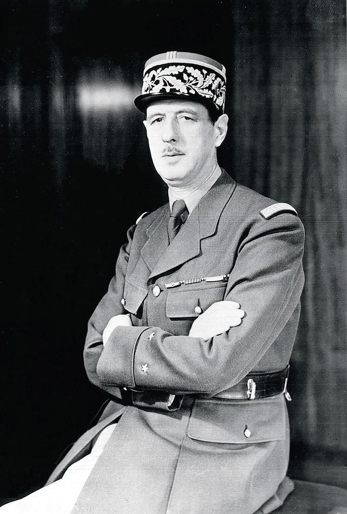 Portrait du général Charles de Gaulle en 1942.