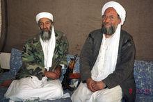 Oussama Ben Laden et Ayman al-Zawahri, son successeur à la tête d'Al-Qaida. 