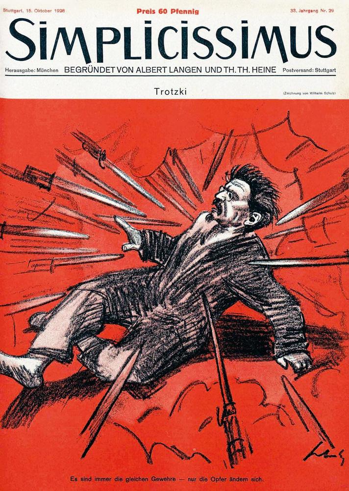 Staline continuait à considérer Trotski comme un concurrent extrêmement gênant. Fin 1927, Trotski fut exclu de la direction du parti et fut banni en Sibérie. 