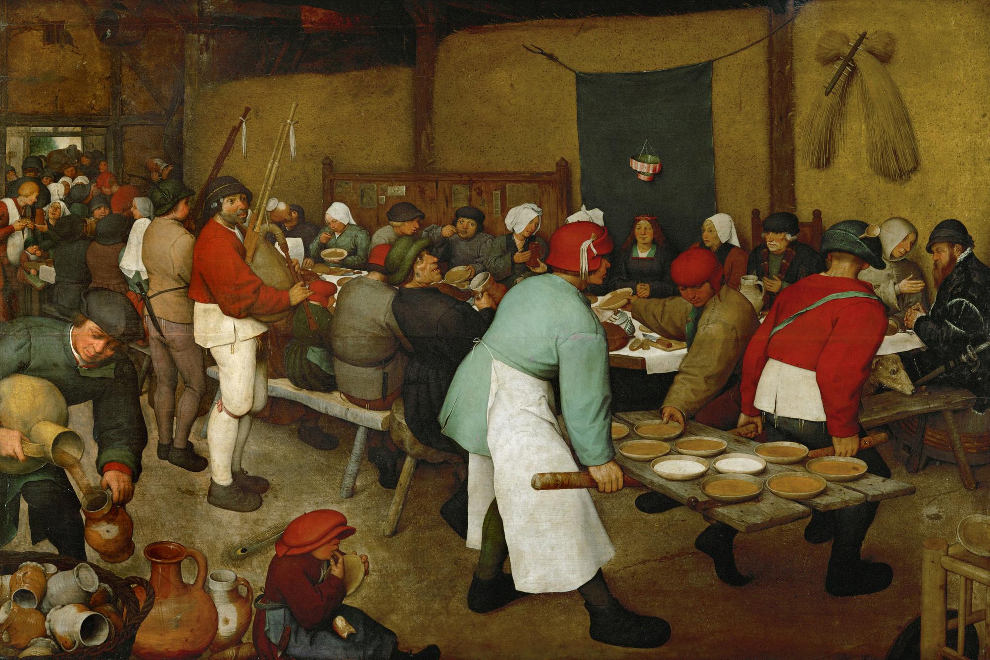 Pieter Brueghel l'Ancien - Le repas de noces (1568)