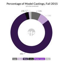 80% van de modellen tijdens FW15 shows was blank