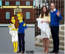 Royal Baby krijgt Simpson make-over