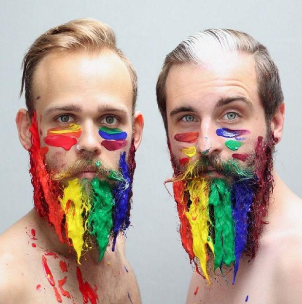 'Sommige baarden doen je lachen, maar andere moeten je aan het denken zetten', vertellen The Gay Beards. Deze look hebben ze speciaal gemaakt toen dit jaar het homohuwelijk in heel Amerika werd gelegaliseerd. 
