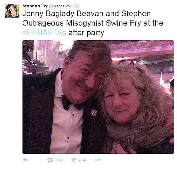 Stephen Fry en Jenny Beavan 