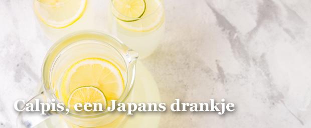 Calpis is een populair Japans drankje. Het is een bruisende limonade op basis van yoghurt. Hoe vies dat ook klinkt, zo verfrissend en lekker is het eens je het glas aan de lippen zet. 