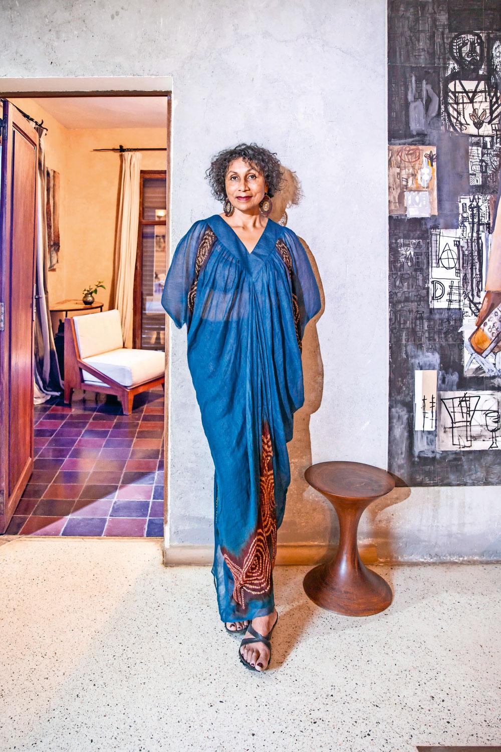 Aïssa Dione in haar huis in Fann Mermoz in Dakar.