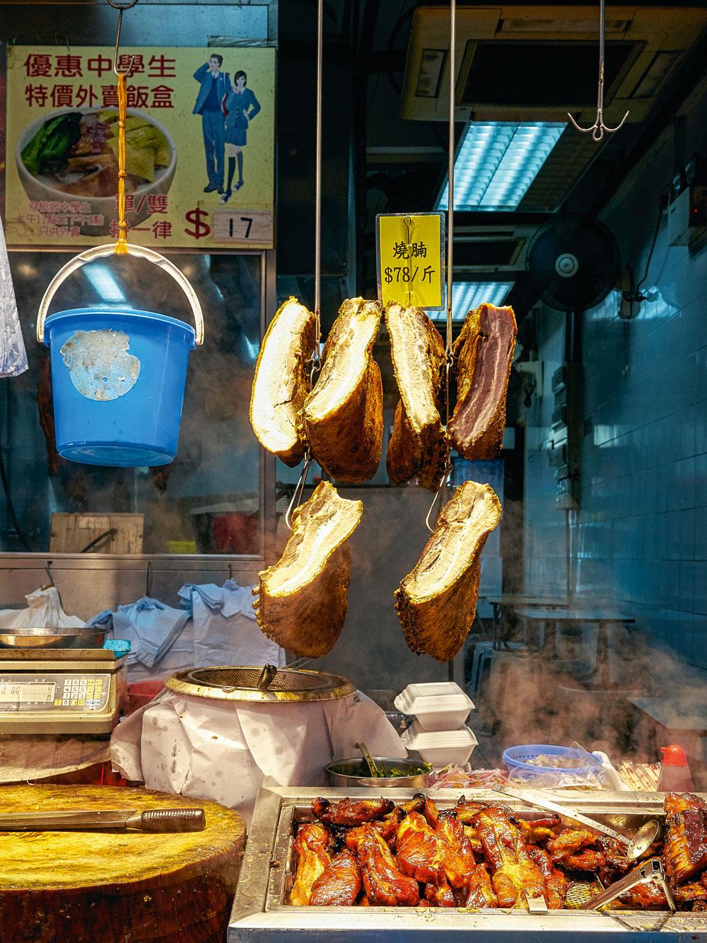 Street food op de Causeway Bay-markt.