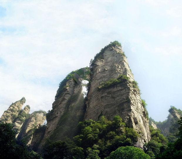 Chinees natuurpark krijgt 'optische illusie' bruggen