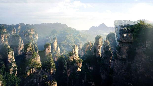 Chinees natuurpark krijgt 'optische illusie' bruggen