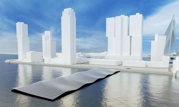 Rotterdam krijgt een kunstzinnig drijvend zonnepark