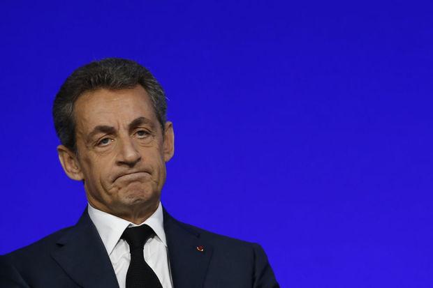 Nicolas Sarkozy lors d'un mééting le 14 février 2016