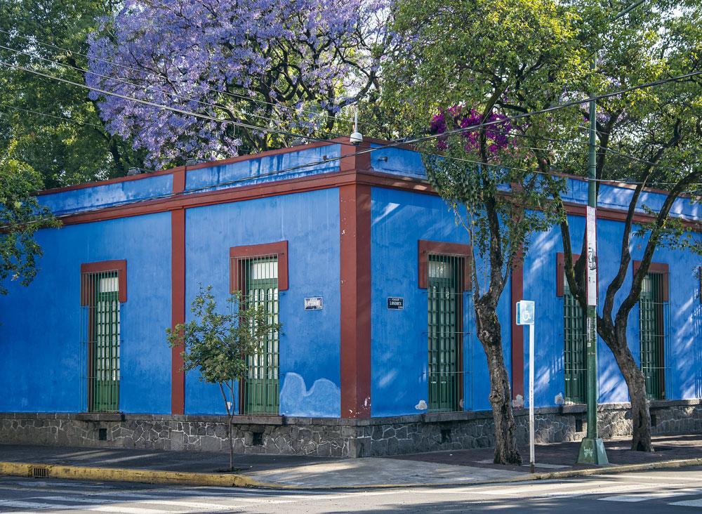 Het huis van Frida Kahlo: La Casa Azul in Coyoacán.