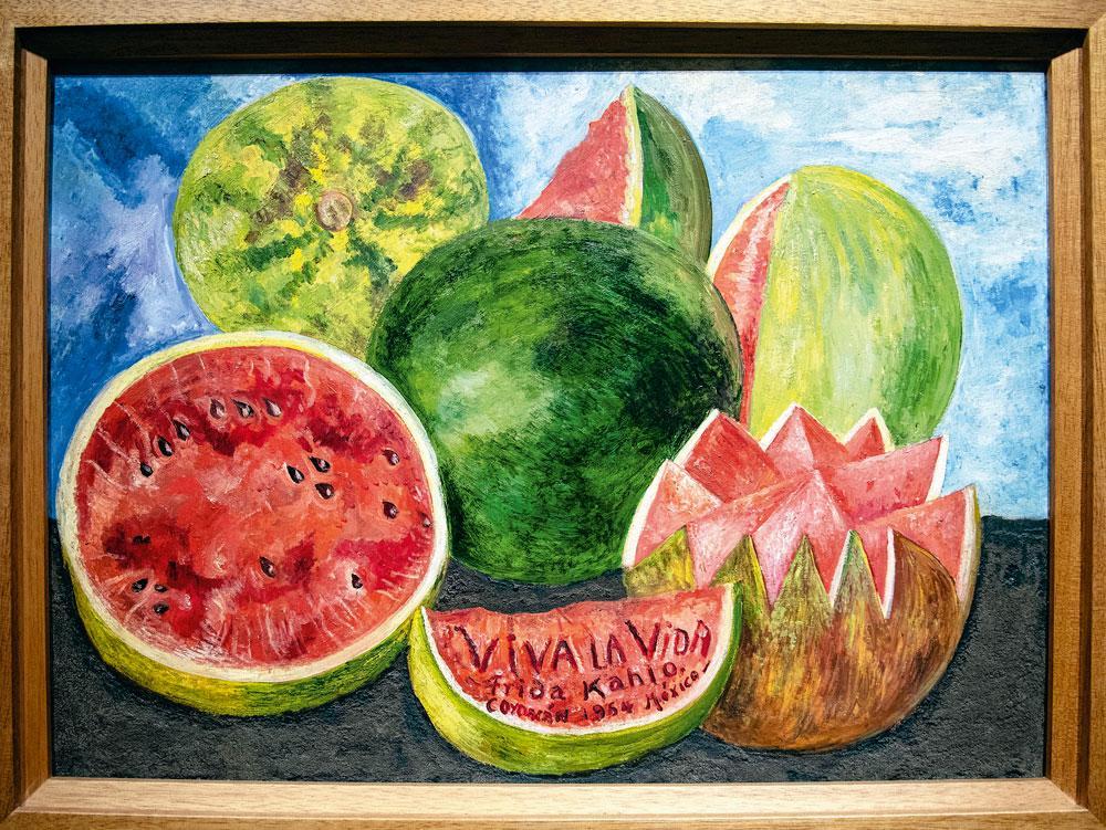 Het laatste schilderij van Frida Kahlo: 'Viva la Vida'.