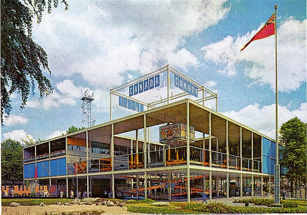 1958: het Canadees paviljoen.