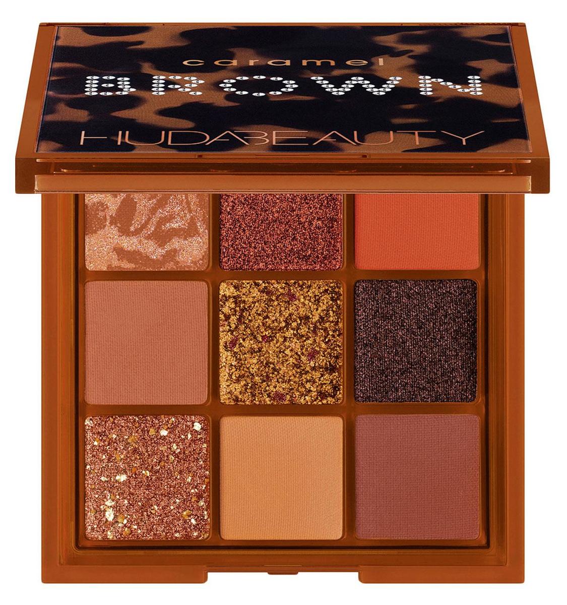 Brown Obsessions Caramel palette, Huda Beauty, 29,90 euro (bij Ici Paris XL).