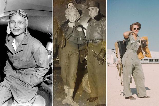 Pilote Betty Gillies, Marilyn Monroe, vrouwelijke Airforce Service