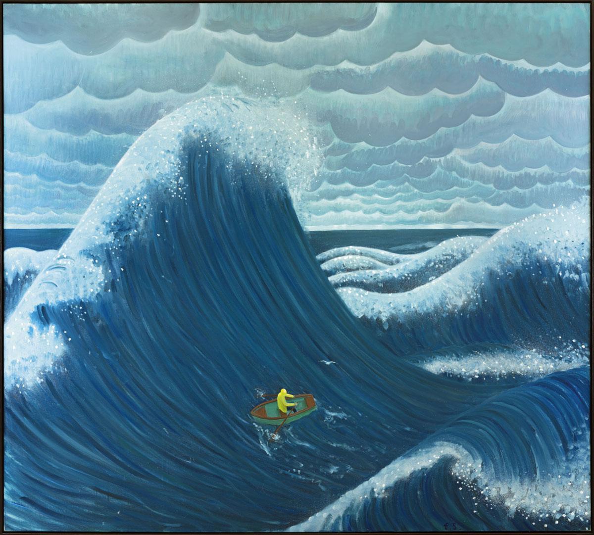 Rowing Against The Waves, Ben Sledsens, 2021.
