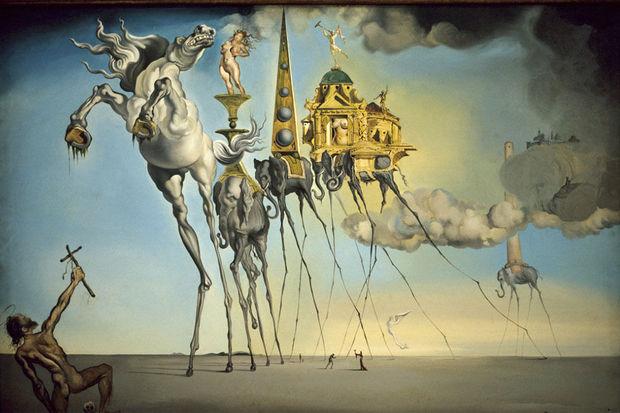 La Tentation de saint Antoine, de Salvador Dali.