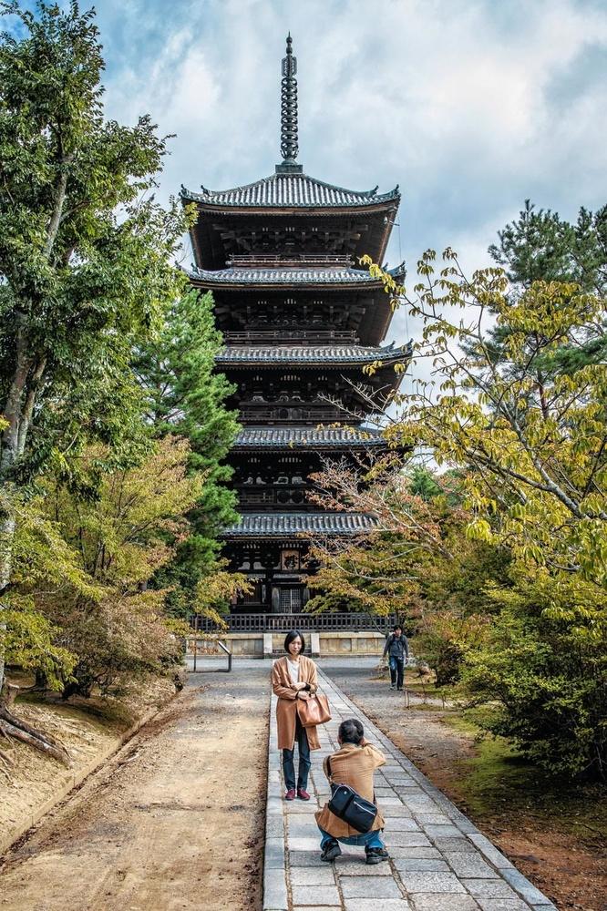 Een van de vele pagoden van het tempelcomplex Daishin-in.