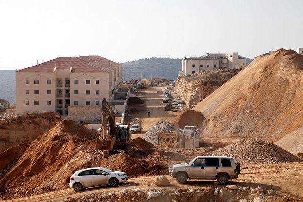 Site en construction à Beitar Ilit, dans les territoire occupés de Cisjordanie, fin décembre 2016 